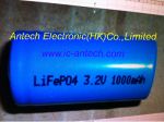 LiFeP04 3.2V 1000mAh